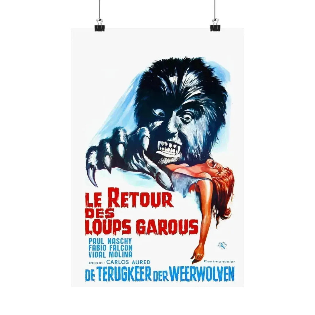 CURSE OF THE DEVIL (Belgian) 1973 - Paper Movie Poster 12″ x 18″ Matte - The Sticker Space