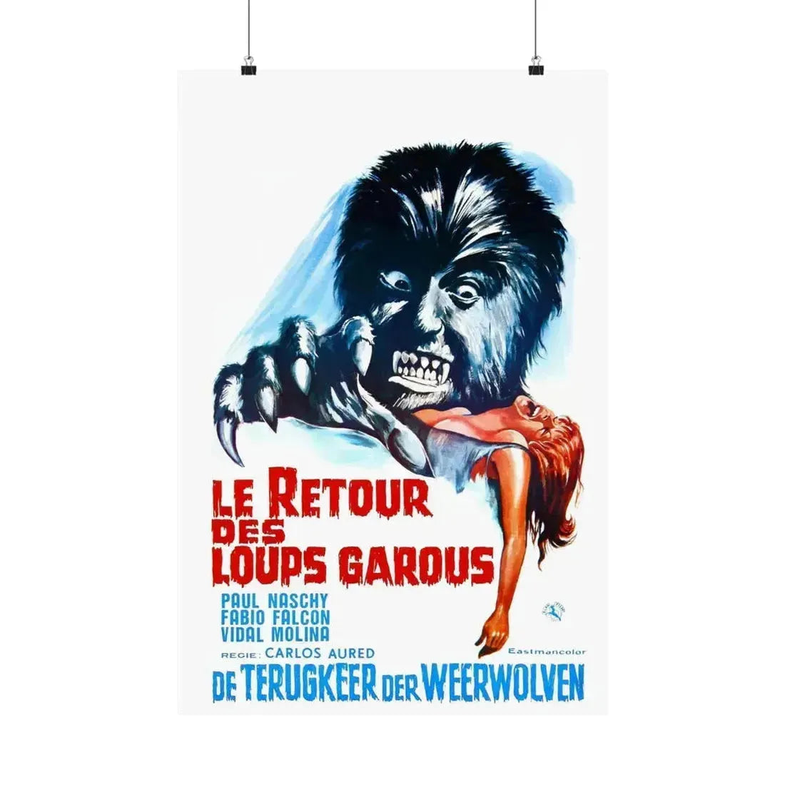 CURSE OF THE DEVIL (Belgian) 1973 - Paper Movie Poster 20″ x 30″ Matte - The Sticker Space