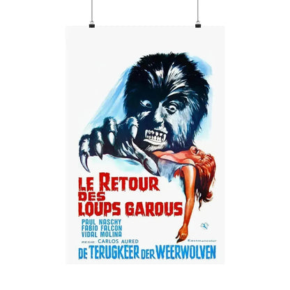 CURSE OF THE DEVIL (Belgian) 1973 - Paper Movie Poster 20″ x 30″ Matte - The Sticker Space