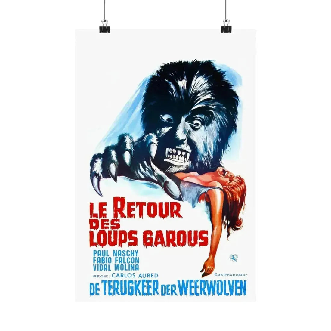 CURSE OF THE DEVIL (Belgian) 1973 - Paper Movie Poster - The Sticker Space