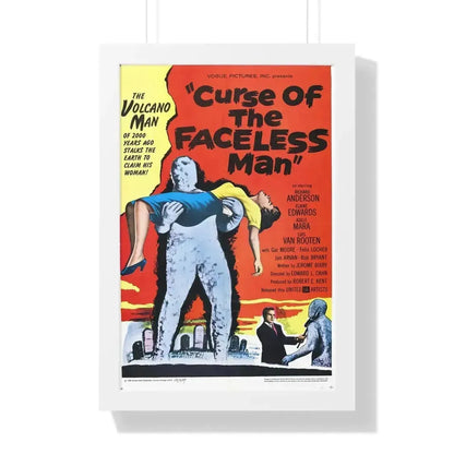 CURSE OF THE FACELESS MAN 1958 - Framed Movie Poster - The Sticker Space