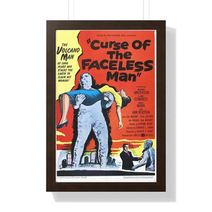 CURSE OF THE FACELESS MAN 1958 - Framed Movie Poster - The Sticker Space