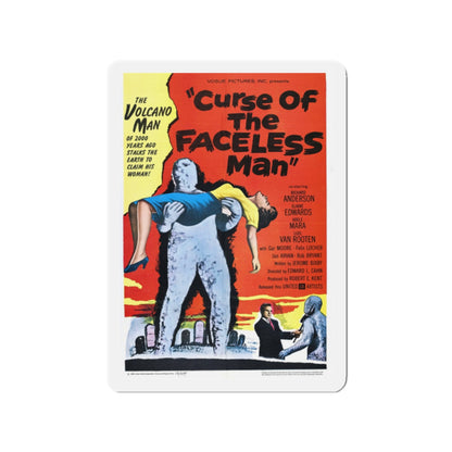 CURSE OF THE FACELESS MAN 1958 Movie Poster - Die-Cut Magnet-2" x 2"-The Sticker Space