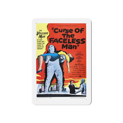 CURSE OF THE FACELESS MAN 1958 Movie Poster - Die-Cut Magnet-6 × 6"-The Sticker Space