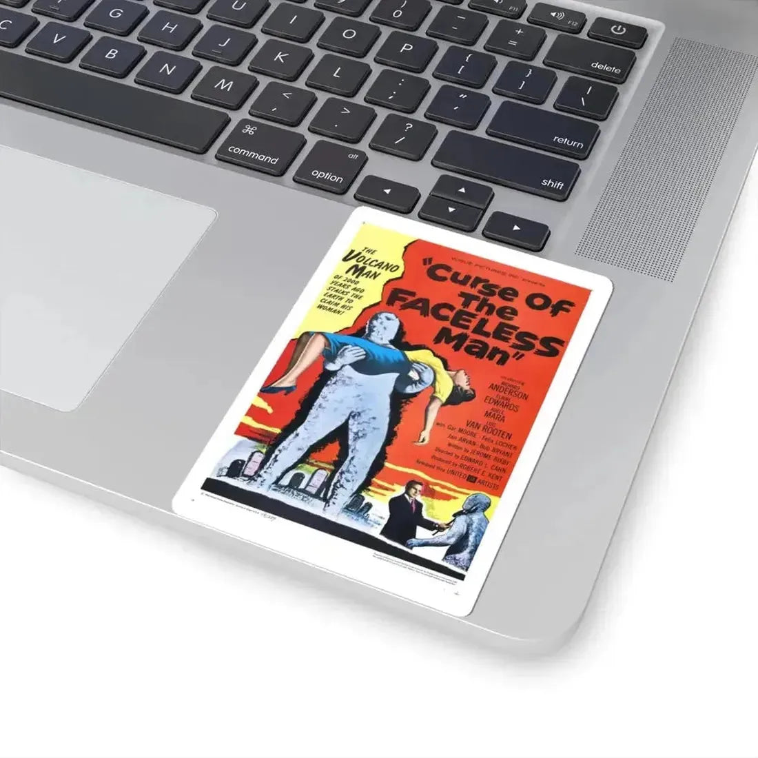 CURSE OF THE FACELESS MAN 1958 Movie Poster - STICKER Vinyl Kiss-Cut Decal - The Sticker Space