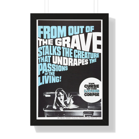 CURSE OF THE LIVING CORPSE 1964 - Framed Movie Poster-16″ x 24″-The Sticker Space