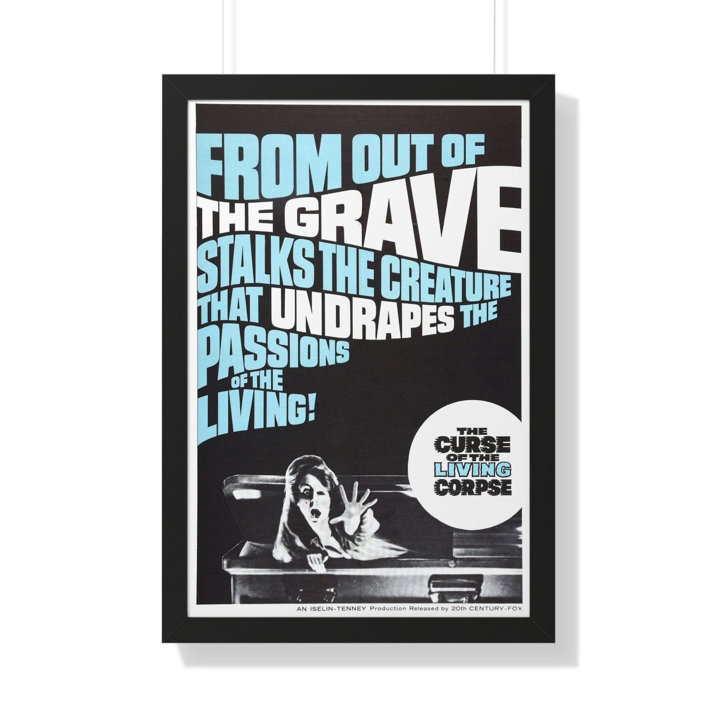 CURSE OF THE LIVING CORPSE 1964 - Framed Movie Poster-20" x 30"-The Sticker Space