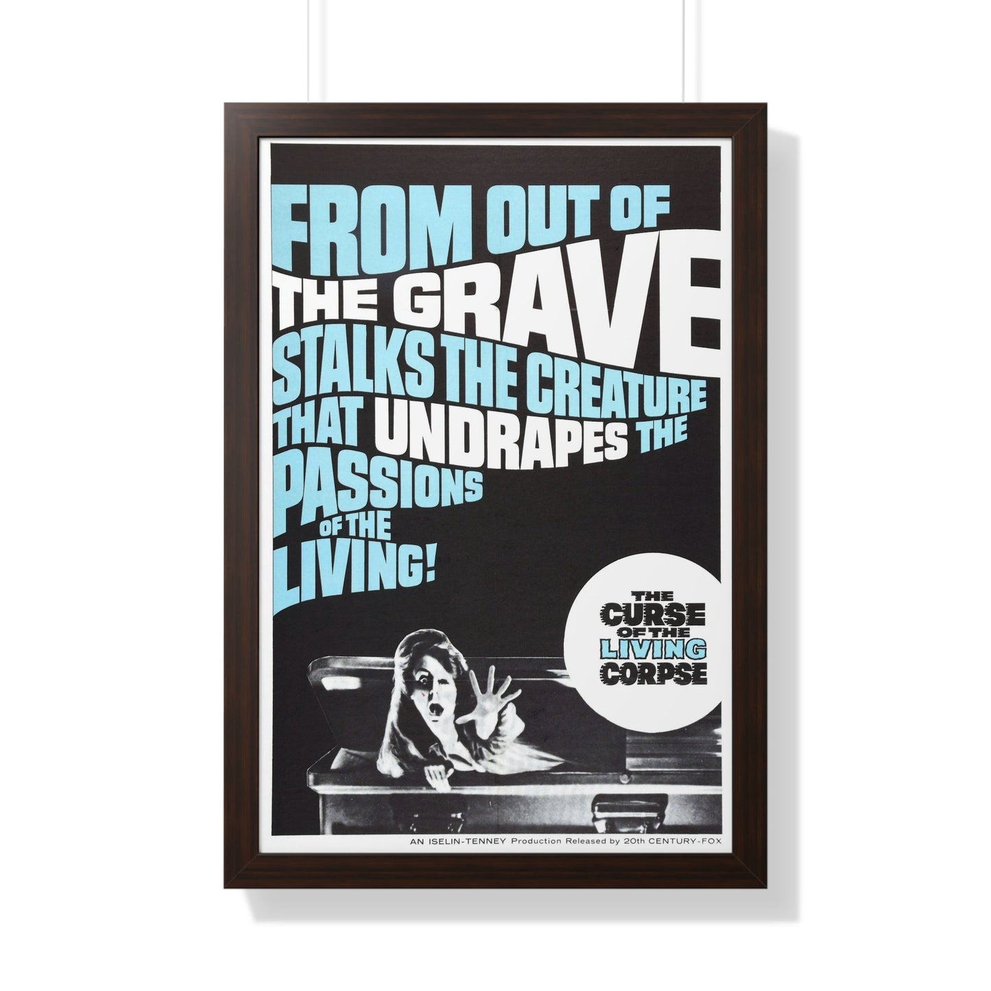 CURSE OF THE LIVING CORPSE 1964 - Framed Movie Poster-20" x 30"-The Sticker Space