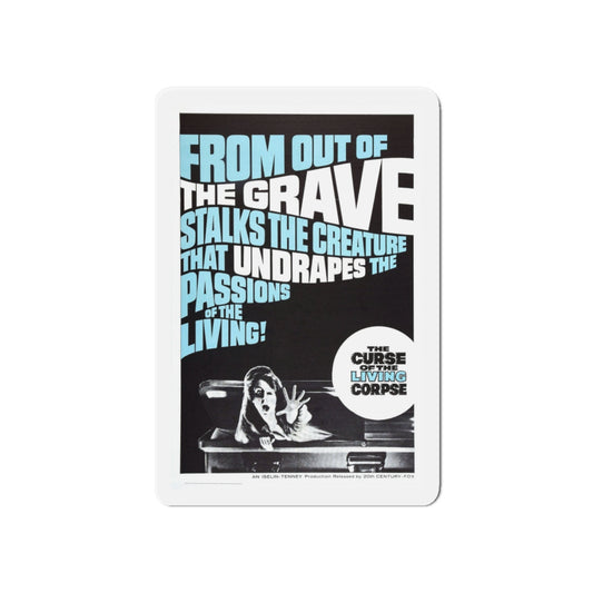 CURSE OF THE LIVING CORPSE 1964 Movie Poster - Die-Cut Magnet-6 × 6"-The Sticker Space