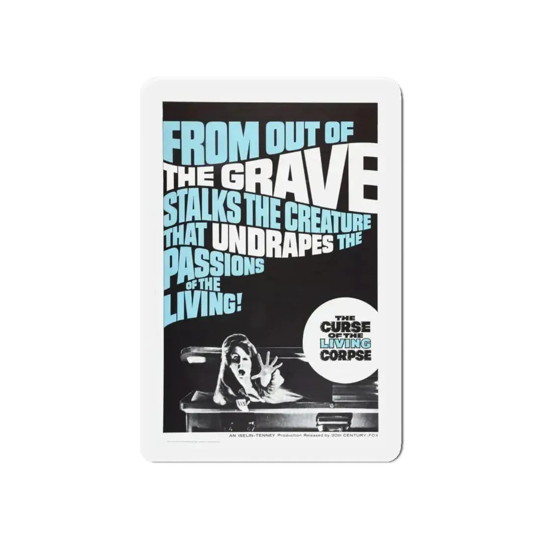 CURSE OF THE LIVING CORPSE 1964 Movie Poster - Refrigerator Magnet 5 Inch - The Sticker Space