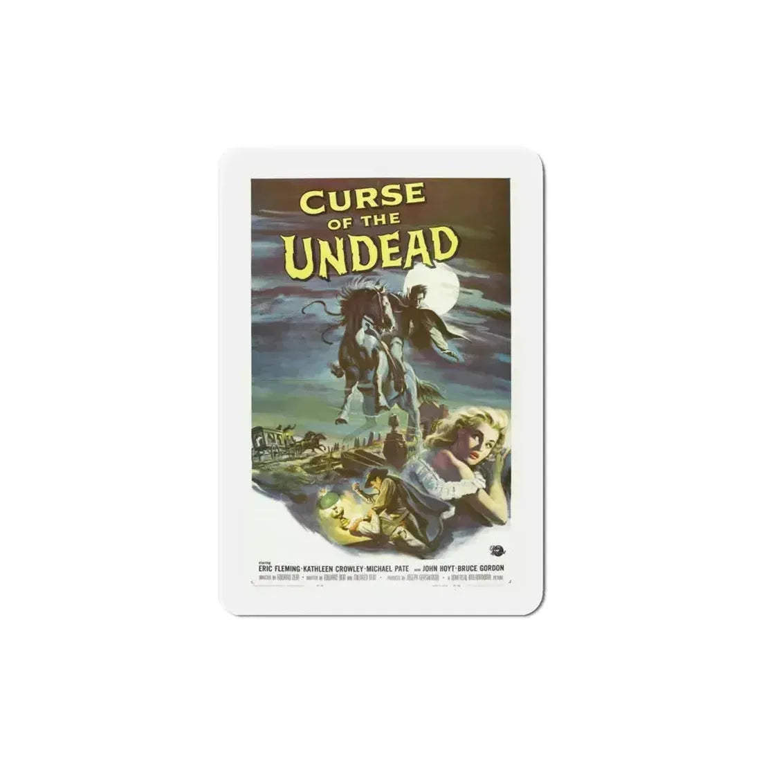 Curse of the Undead 1959 Movie Poster Refrigerator Magnet 4 Inch - The Sticker Space