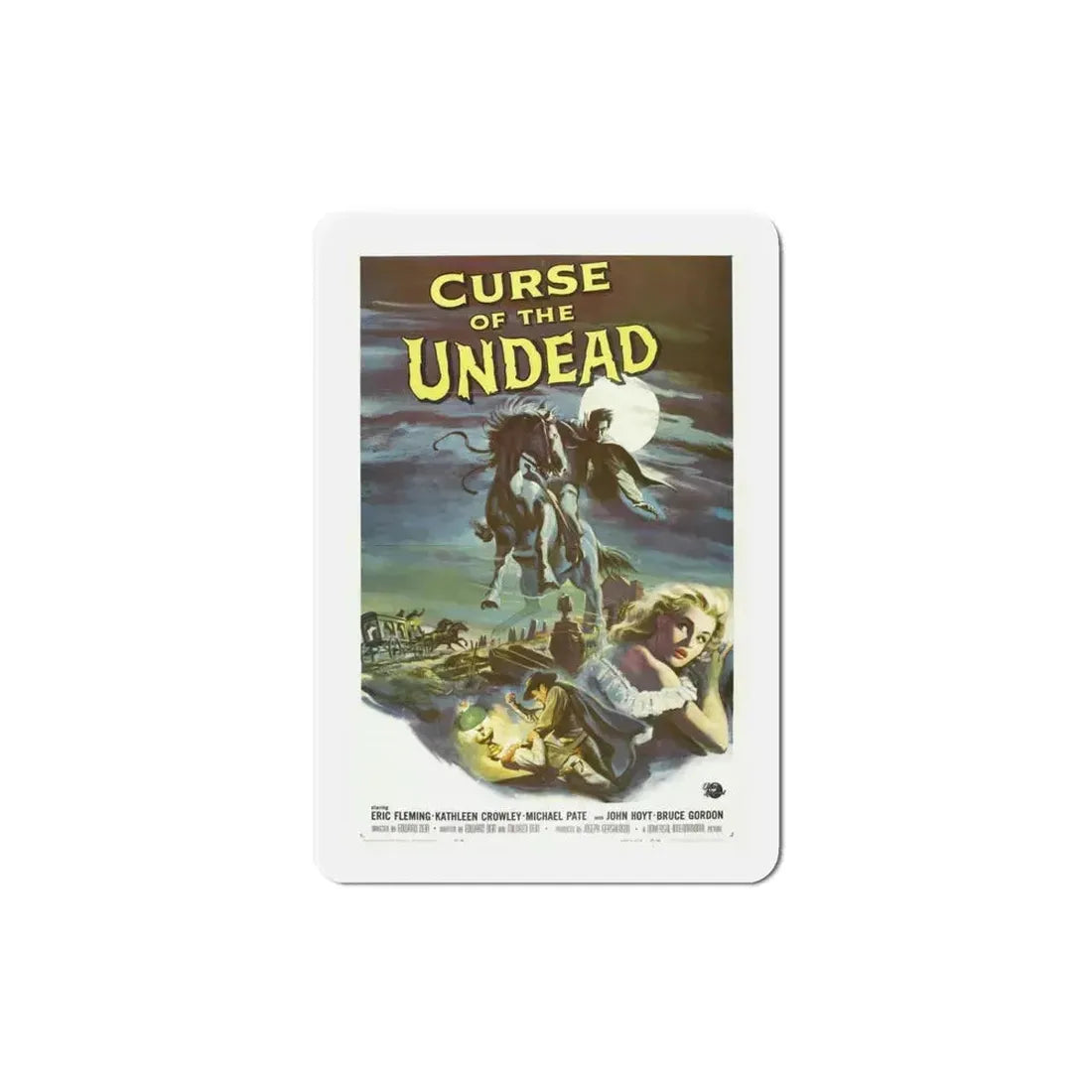 Curse of the Undead 1959 Movie Poster Refrigerator Magnet 4 Inch - The Sticker Space