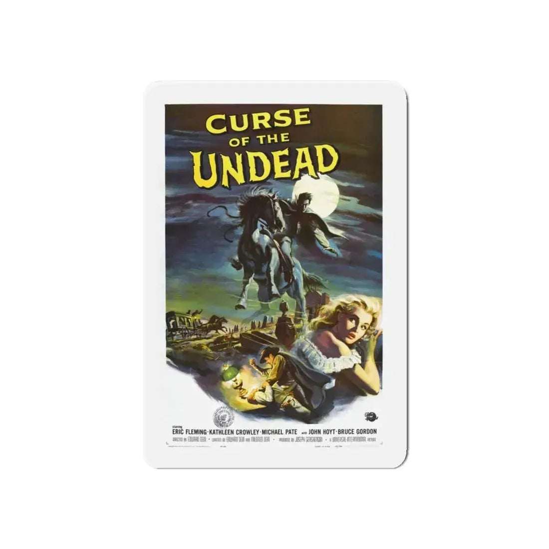 CURSE OF THE UNDEAD 1959 Movie Poster - Refrigerator Magnet 6 Inch - The Sticker Space