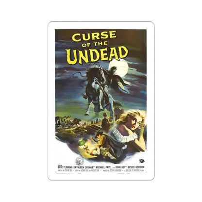 CURSE OF THE UNDEAD 1959 Movie Poster - STICKER Vinyl Kiss-Cut Decal 3 Inch White - The Sticker Space