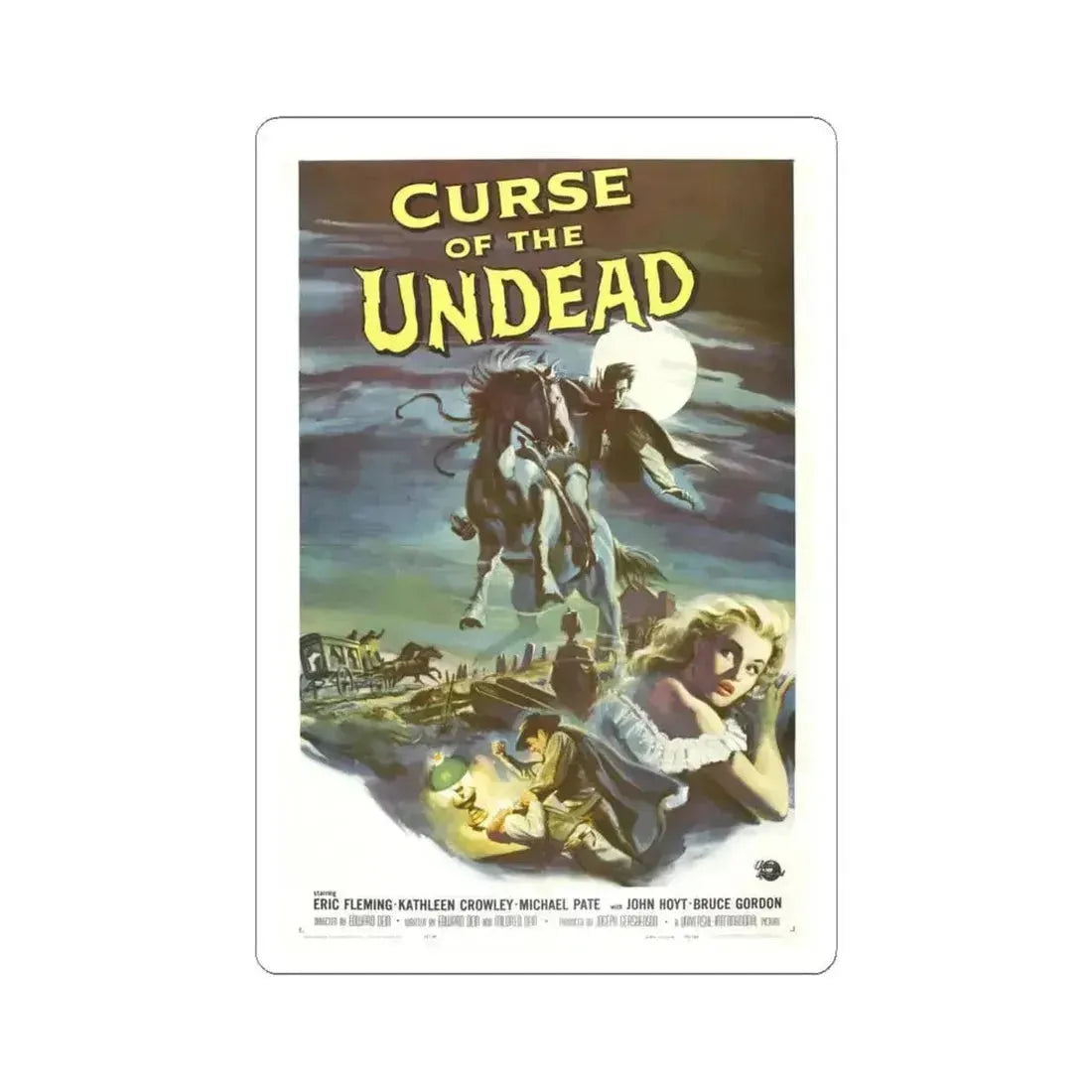 Curse of the Undead 1959 Movie Poster - STICKER Vinyl Kiss-Cut Decal - The Sticker Space