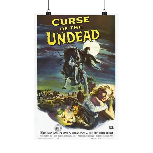 CURSE OF THE UNDEAD 1959 - Paper Movie Poster 12″ x 18″ Matte - The Sticker Space
