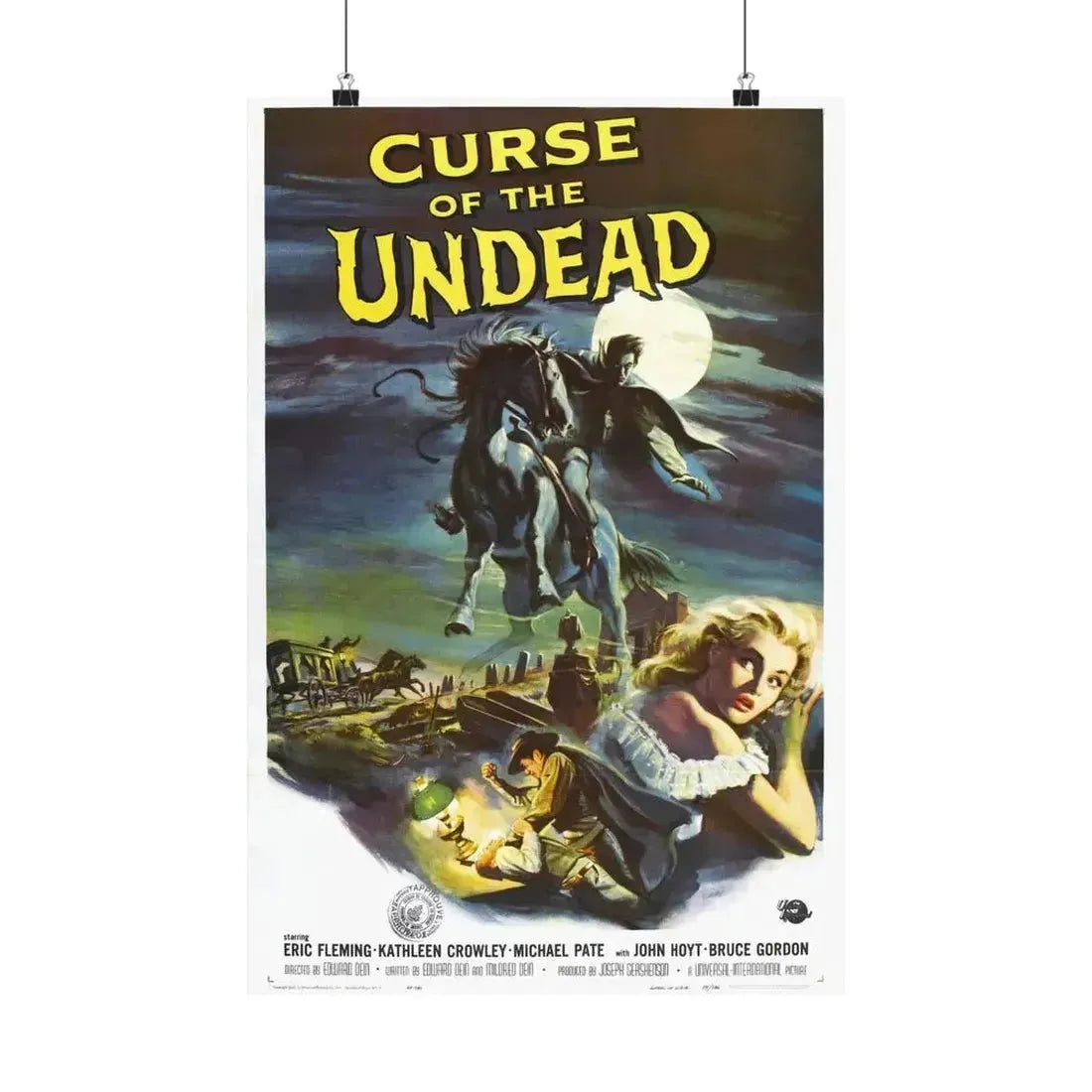 CURSE OF THE UNDEAD 1959 - Paper Movie Poster 16″ x 24″ Matte - The Sticker Space