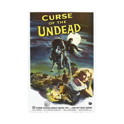 CURSE OF THE UNDEAD 1959 - Paper Movie Poster - The Sticker Space