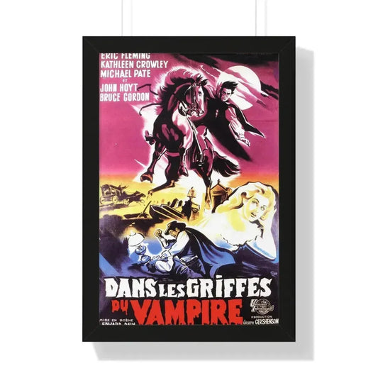CURSE OF THE UNDEAD (FRENCH) 1959 - Framed Movie Poster 16″ x 24″ Black - The Sticker Space