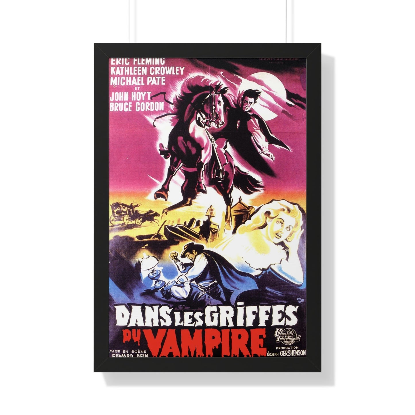 CURSE OF THE UNDEAD (FRENCH) 1959 - Framed Movie Poster-20" x 30"-The Sticker Space