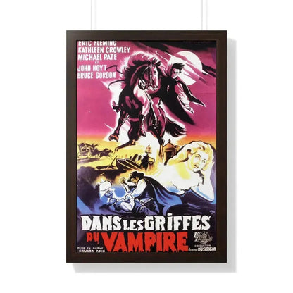 CURSE OF THE UNDEAD (FRENCH) 1959 - Framed Movie Poster 20" x 30" Walnut - The Sticker Space