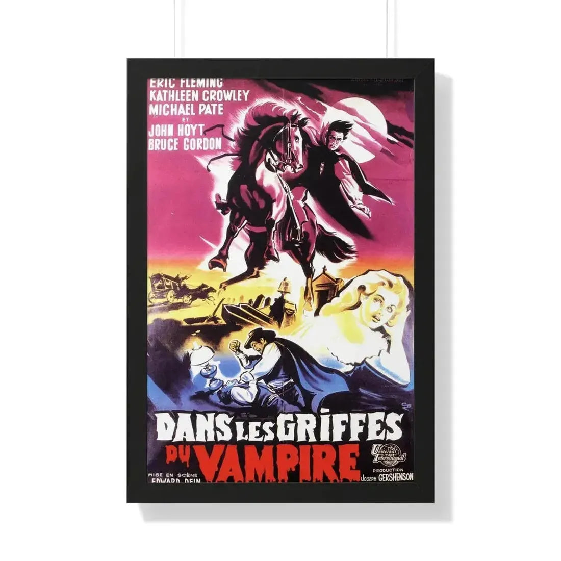 CURSE OF THE UNDEAD (FRENCH) 1959 - Framed Movie Poster - The Sticker Space