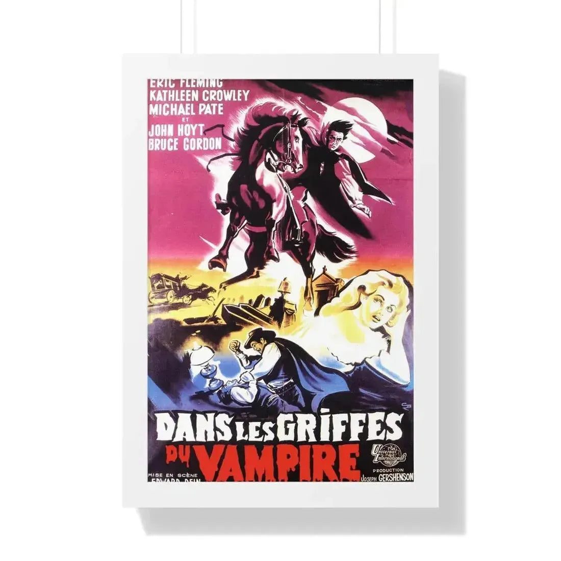 CURSE OF THE UNDEAD (FRENCH) 1959 - Framed Movie Poster - The Sticker Space