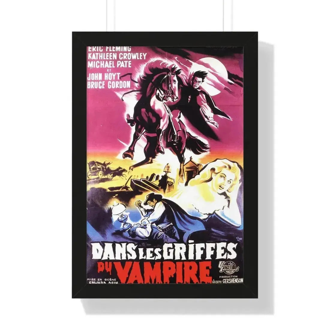 CURSE OF THE UNDEAD (FRENCH) 1959 - Framed Movie Poster - The Sticker Space
