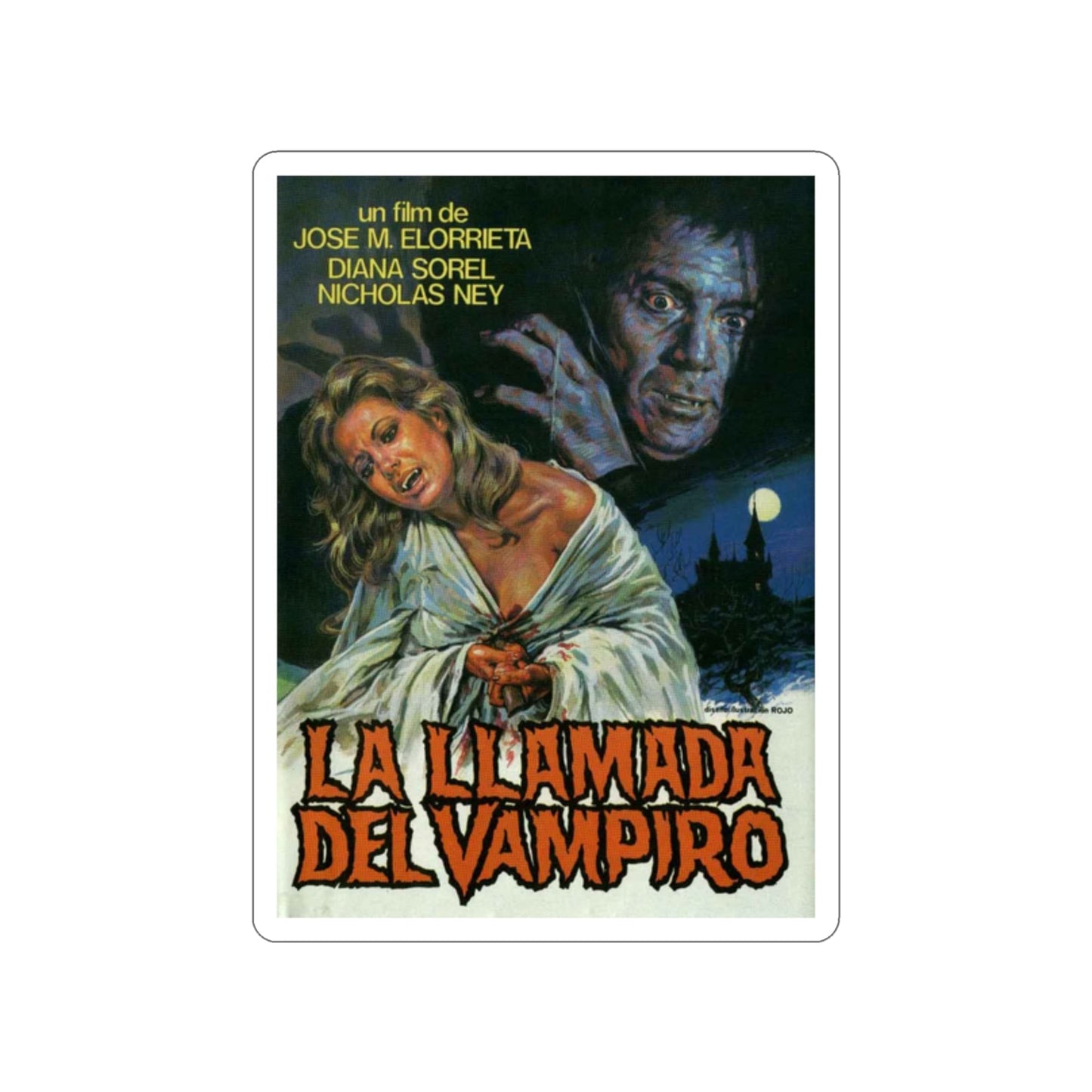 CURSE OF THE VAMPIRE 1966 Movie Poster STICKER Vinyl Die-Cut Decal-2 Inch-The Sticker Space