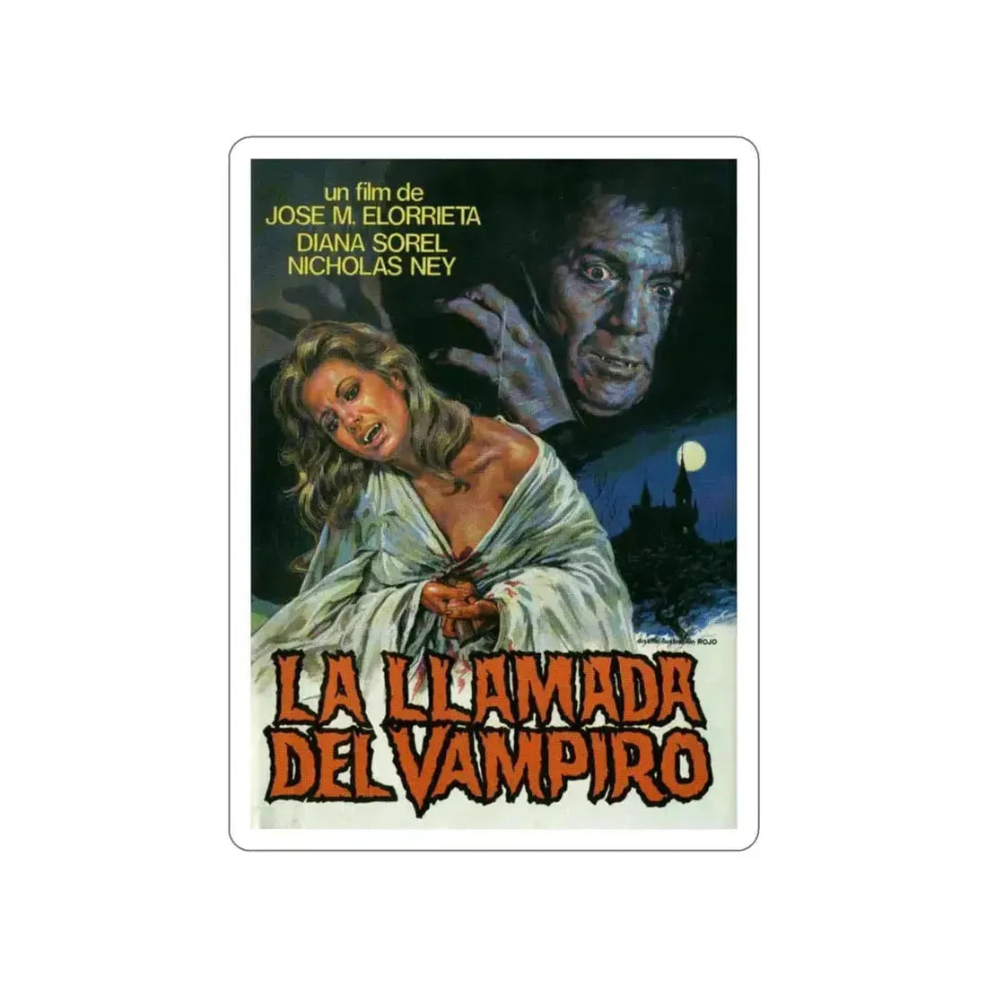 CURSE OF THE VAMPIRE 1966 Movie Poster STICKER Vinyl Die-Cut Decal 3 Inch - The Sticker Space