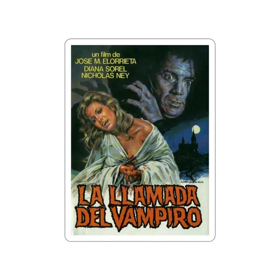 CURSE OF THE VAMPIRE 1966 Movie Poster STICKER Vinyl Die-Cut Decal - The Sticker Space