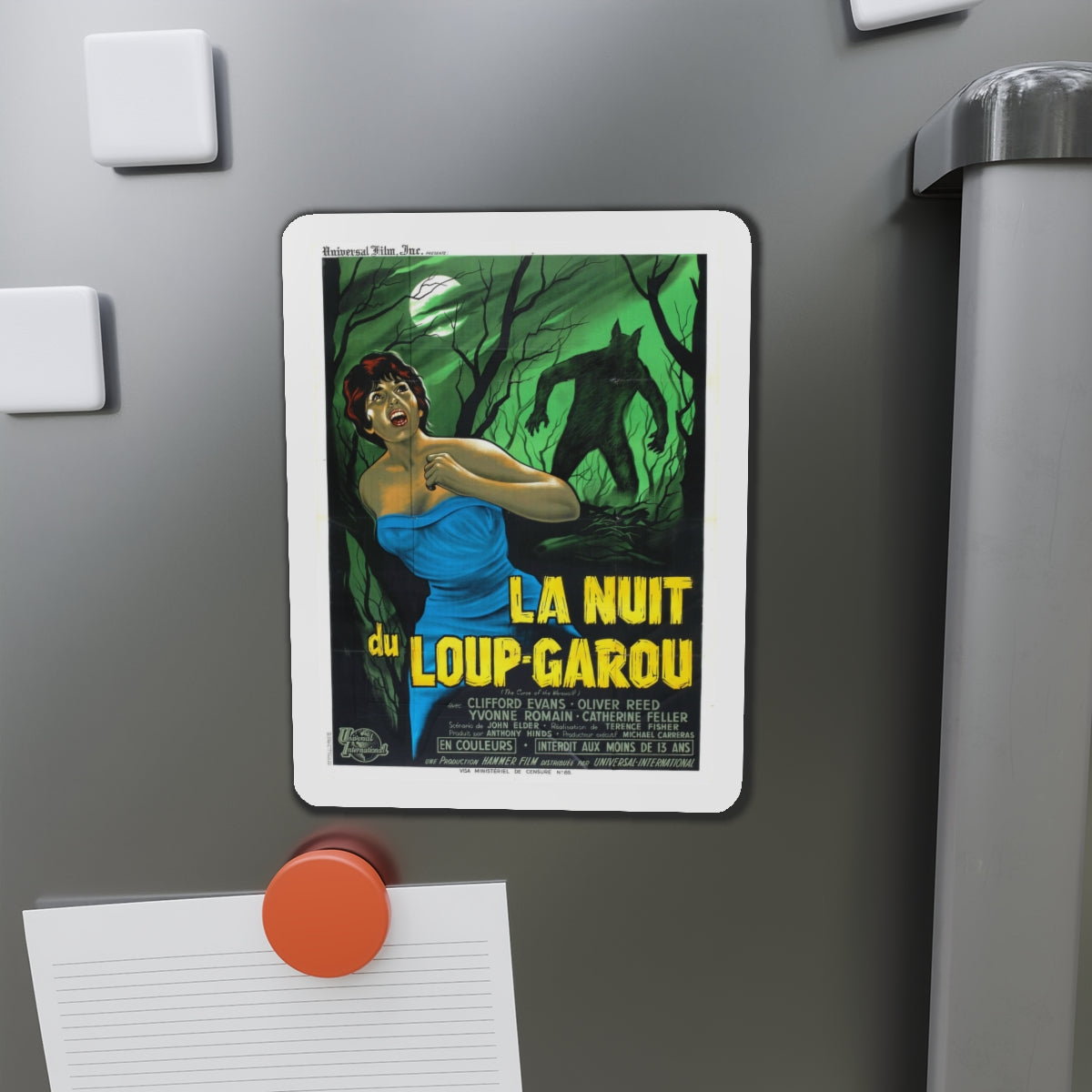 CURSE OF THE WEREWOLF (FRENCH) 1961 Movie Poster - Die-Cut Magnet-The Sticker Space