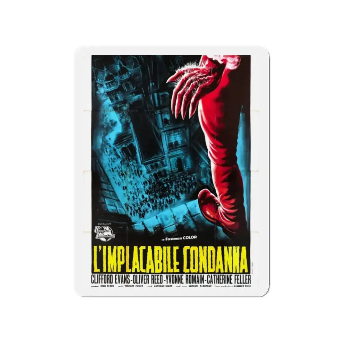 CURSE OF THE WEREWOLF (ITALIAN) 1961 Movie Poster - Refrigerator Magnet 2 Inch - The Sticker Space