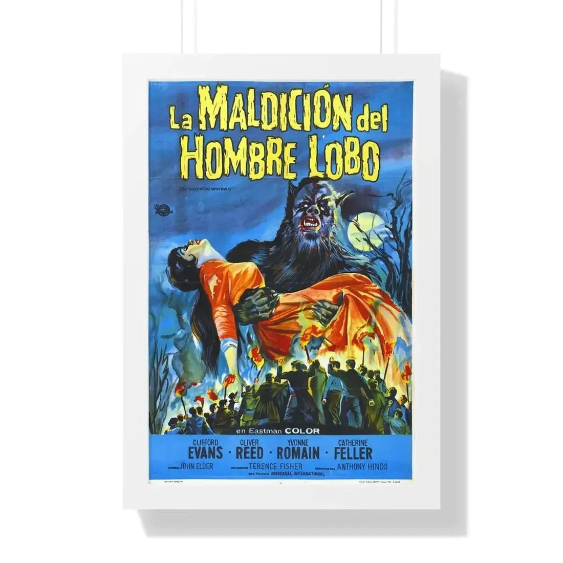 CURSE OF THE WEREWOLF (SPANISH) 1961 - Framed Movie Poster - The Sticker Space