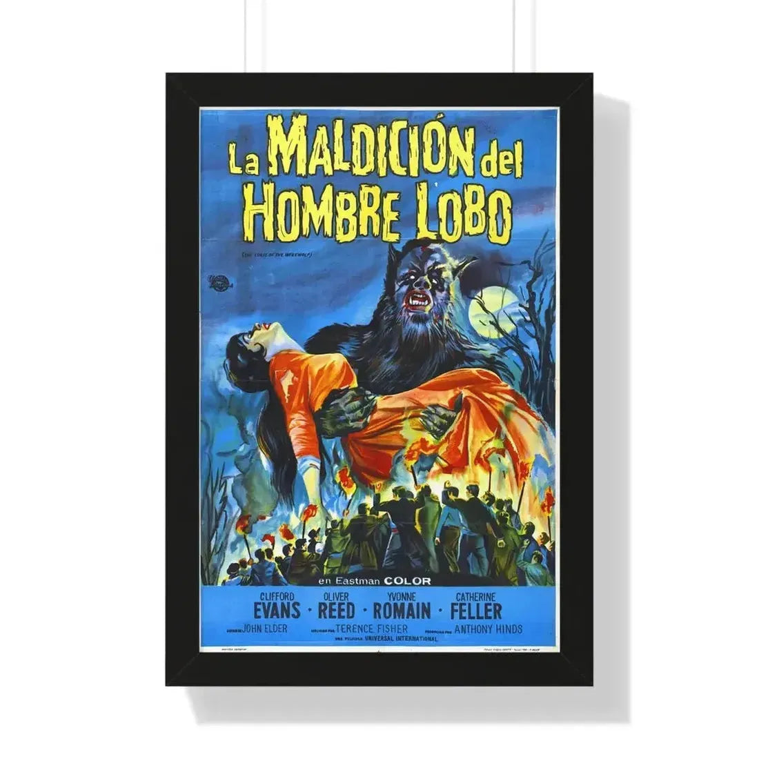 CURSE OF THE WEREWOLF (SPANISH) 1961 - Framed Movie Poster - The Sticker Space