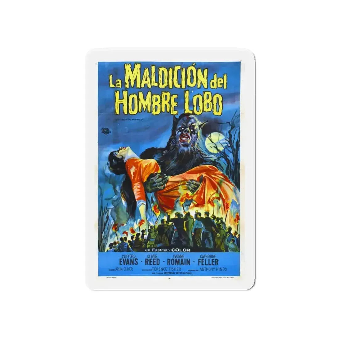 CURSE OF THE WEREWOLF (SPANISH) 1961 Movie Poster - Refrigerator Magnet - The Sticker Space