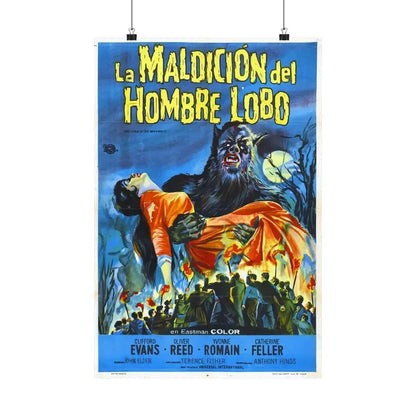 CURSE OF THE WEREWOLF (SPANISH) 1961 - Paper Movie Poster 16″ x 24″ Matte - The Sticker Space