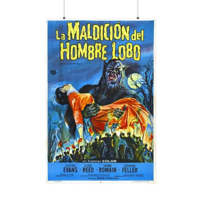 CURSE OF THE WEREWOLF (SPANISH) 1961 - Paper Movie Poster 36" x 54" Matte - The Sticker Space