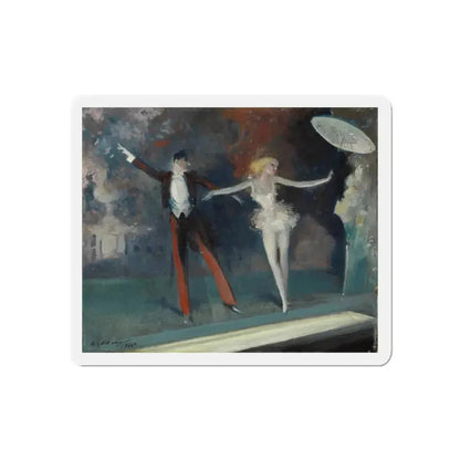 Curtain Call, 1925 (Magazine Illustration) Refrigerator Magnet 6 Inch - The Sticker Space