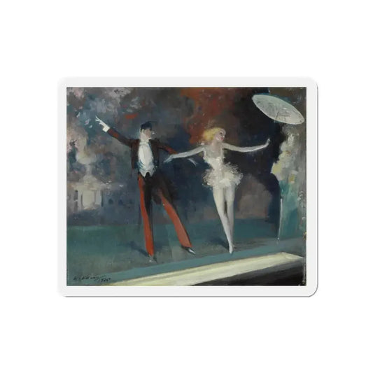 Curtain Call, 1925 (Magazine Illustration) Refrigerator Magnet 6 Inch - The Sticker Space