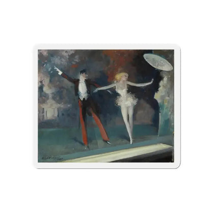 Curtain Call, 1925 (Magazine Illustration) Refrigerator Magnet - The Sticker Space