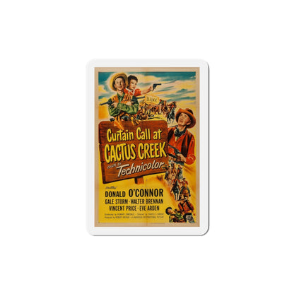 Curtain Call at Cactus Creek 1950 Movie Poster Die-Cut Magnet-6 Inch-The Sticker Space