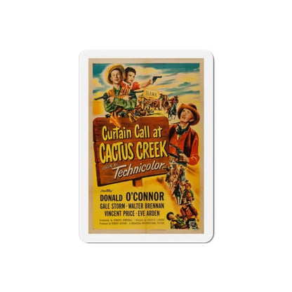Curtain Call at Cactus Creek 1950 Movie Poster Refrigerator Magnet 2 Inch - The Sticker Space