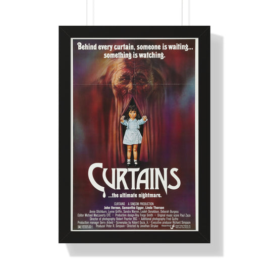 CURTAINS 1983 - Framed Movie Poster-16″ x 24″-The Sticker Space