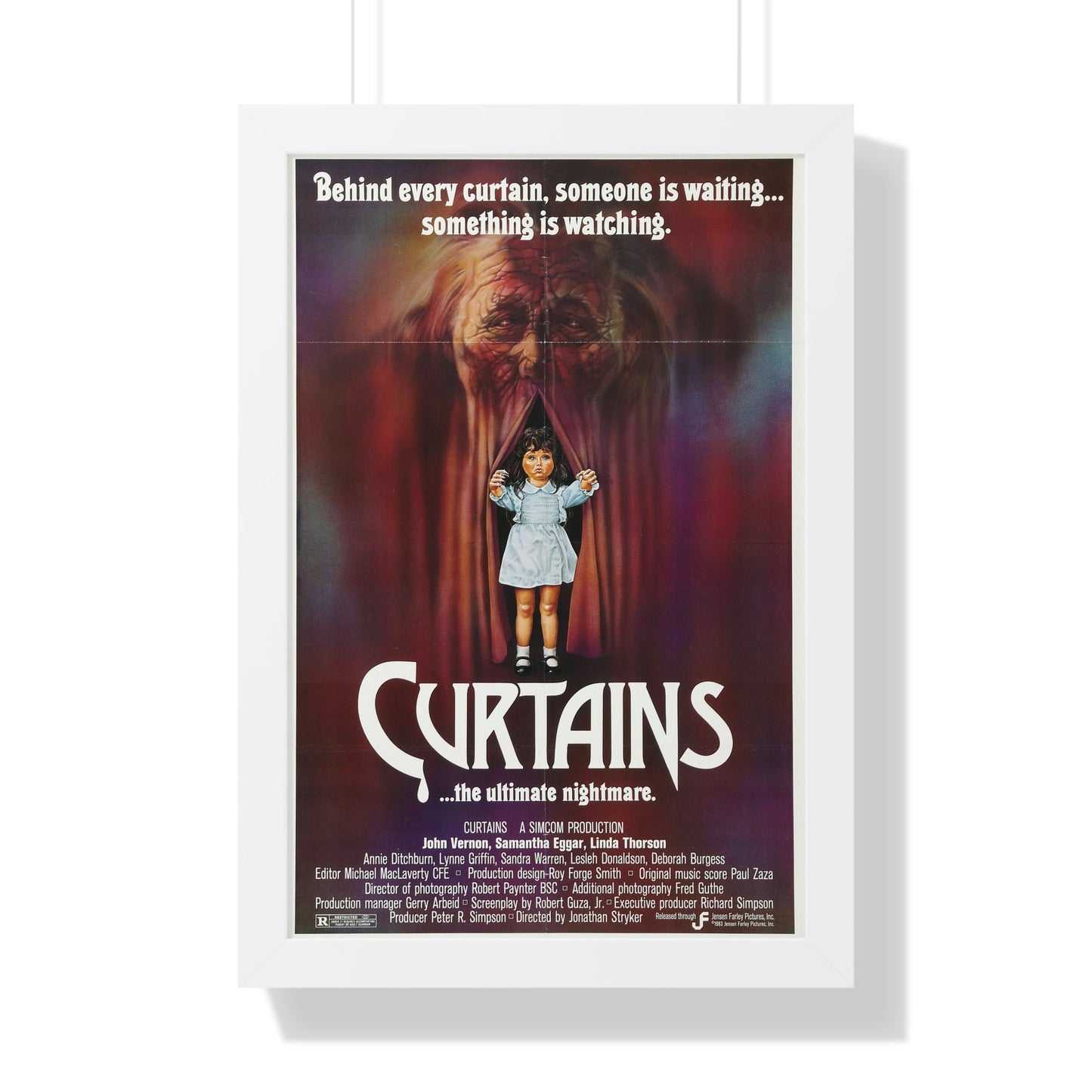 CURTAINS 1983 - Framed Movie Poster-16″ x 24″-The Sticker Space