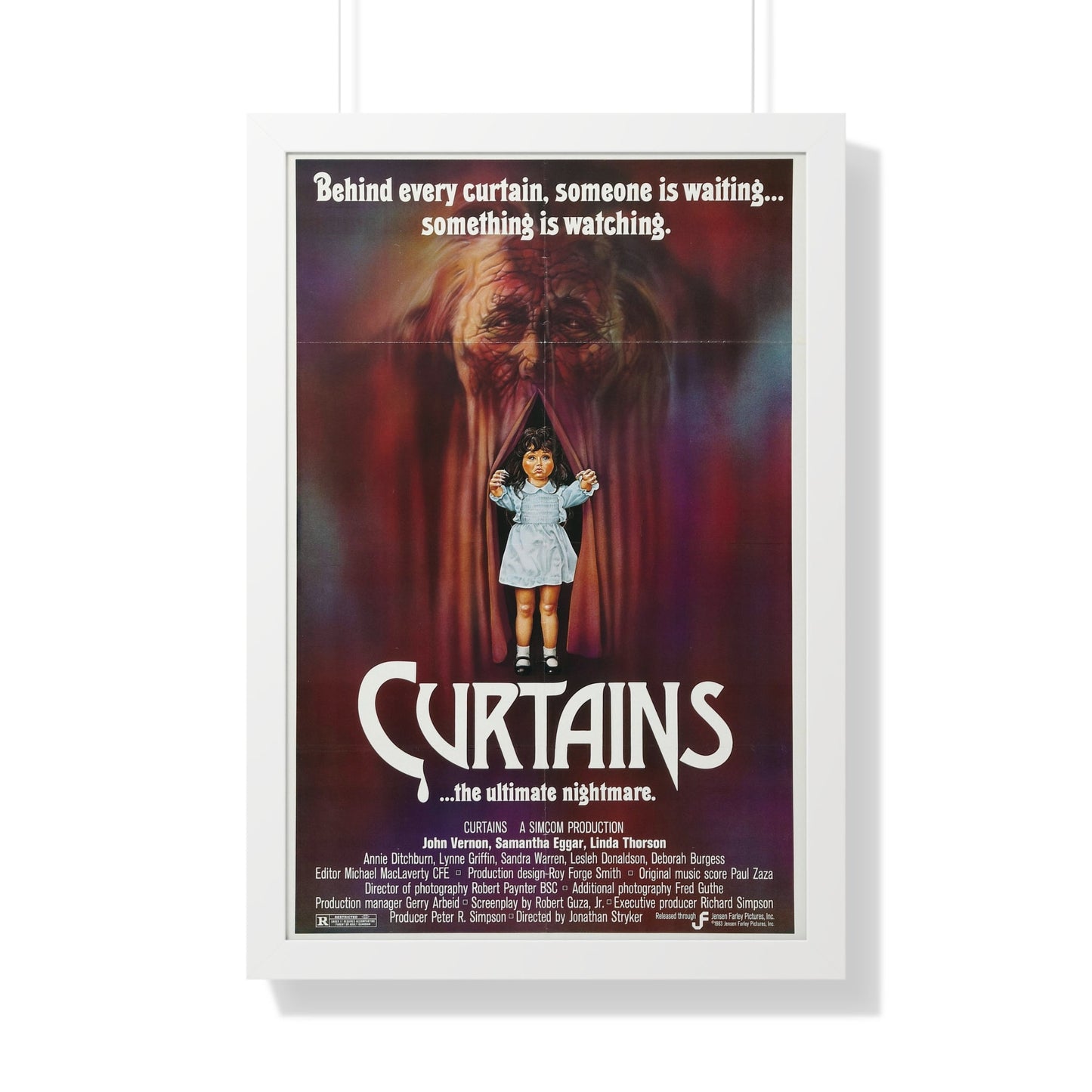 CURTAINS 1983 - Framed Movie Poster-20" x 30"-The Sticker Space