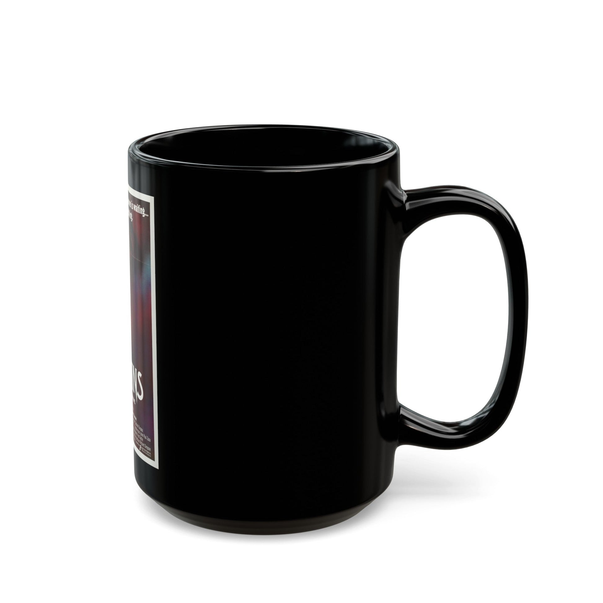 CURTAINS 1983 Movie Poster - Black Coffee Mug-The Sticker Space