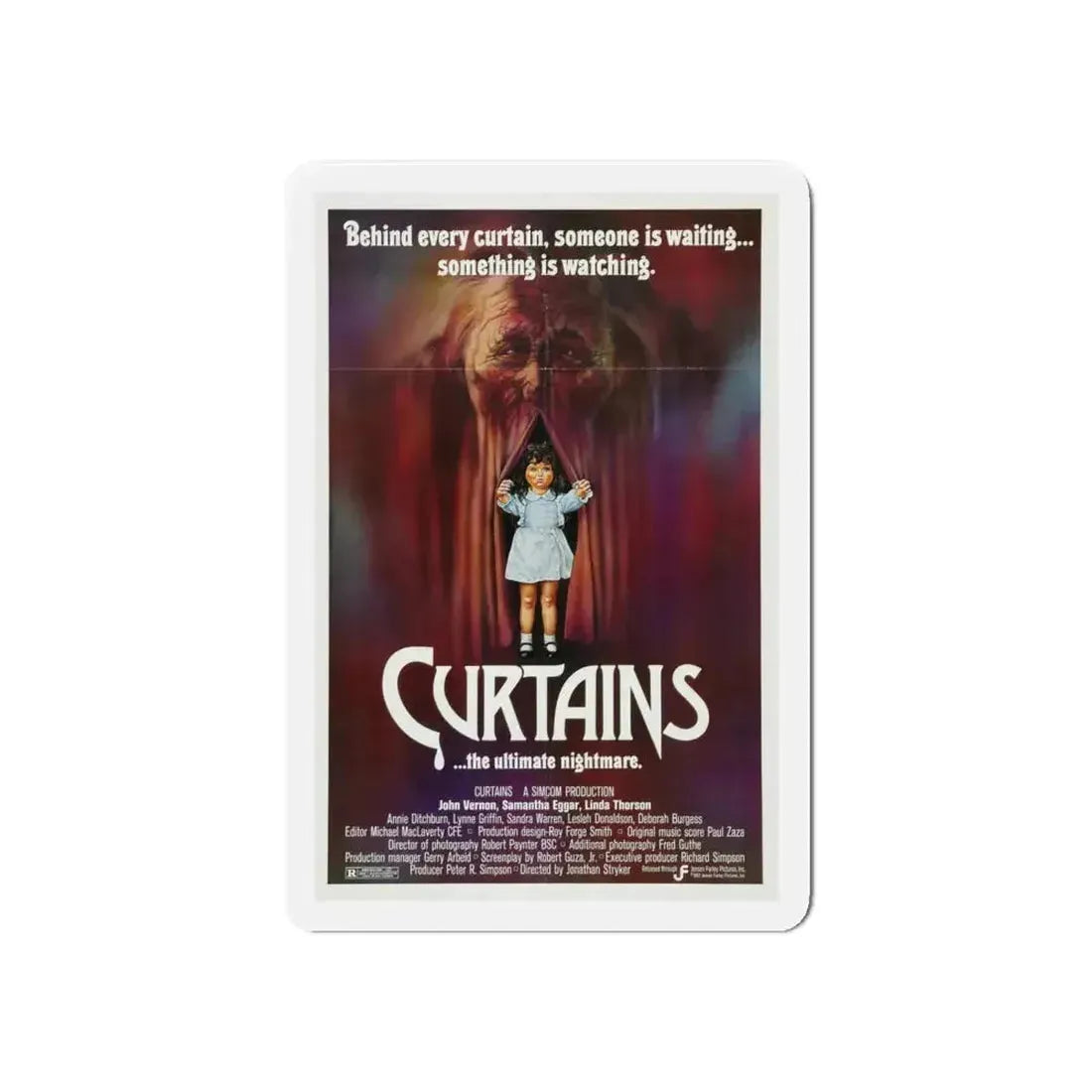 CURTAINS 1983 Movie Poster - Refrigerator Magnet - The Sticker Space