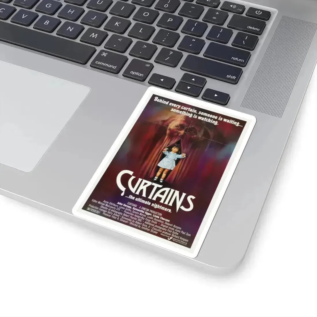 CURTAINS 1983 Movie Poster - STICKER Vinyl Kiss-Cut Decal - The Sticker Space