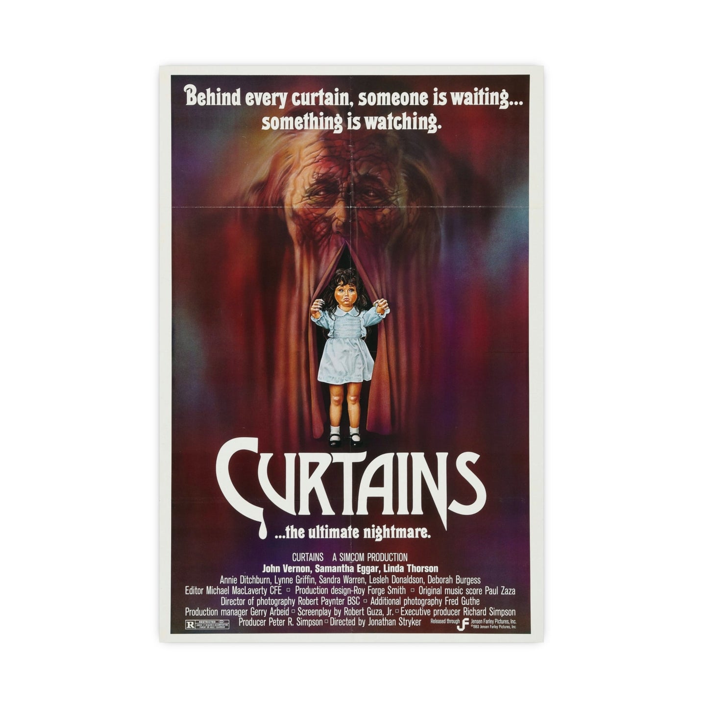 CURTAINS 1983 - Paper Movie Poster-16″ x 24″ (Vertical)-The Sticker Space